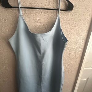 Light Blue Spaghetti Strap Dress